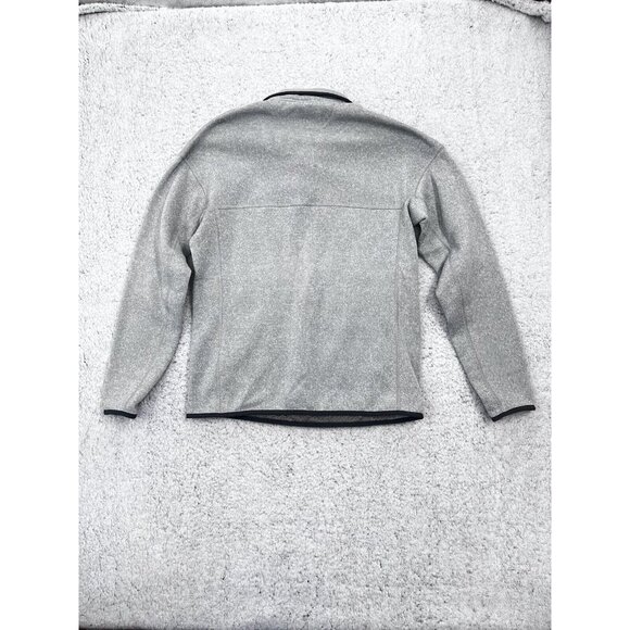 PATAGONIA Women’s S Better Sweater Lightweight Light Grey Dark Gray Trim & Snaps - Picture 7 of 8